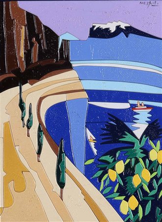 Ugo Nespolo (1941), Riva Torbole, 1999