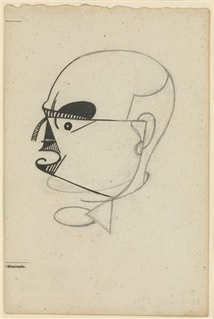 Enrico Prampolini (1894-1956), Ritratto di Marinetti, 1925 ca.