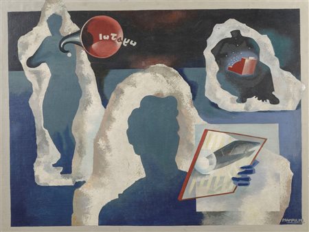 Enrico Prampolini (1894-1956), Metamorfosi degli dei o Il trionfo della civiltà meccanica, 1929