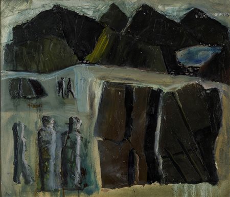 Mario Sironi (1885-1961), Composizione, metà degli anni ‘50