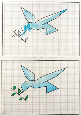 Aldo Mondino (1938-2005), Questo ulivo è del giardino di Renoir, 1963