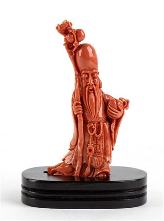 Scultura in corallo Cerasuolo - Cina, inizio XX secolo