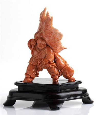 Scultura in corallo Cerasuolo - Cina, inizio XX secolo