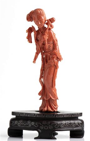 Scultura in corallo Cerasuolo - Cina, inizio XX secolo