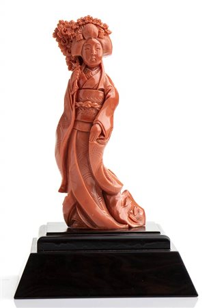 Scultura in corallo Cerasuolo - Cina, inizio XX secolo