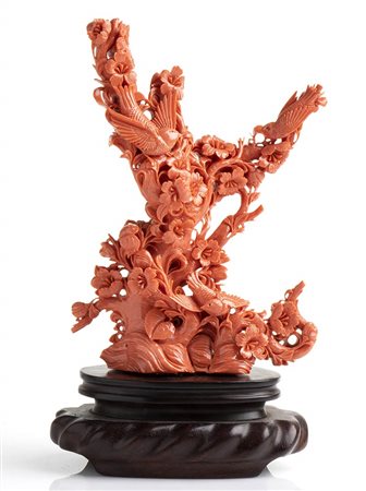 Scultura in corallo Cerasuolo - Cina, inizio XX secolo