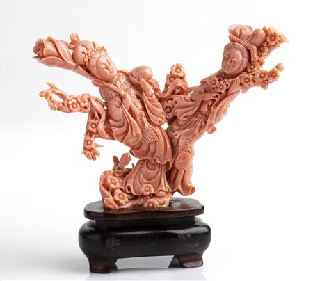 Scultura in corallo Cerasuolo - Cina, inizio XX secolo