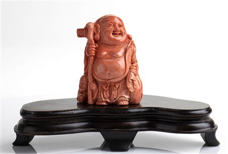 Scultura in corallo Cerasuolo - Cina, XX secolo