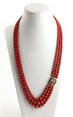 Collana in corallo Mediterraneo 