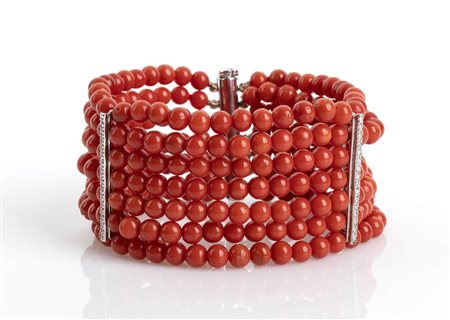 Bracciale in corallo Mediterraneo 