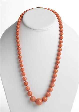 Collana in corallo Cerasuolo - Manifattura Guarracino, Torre del Greco  