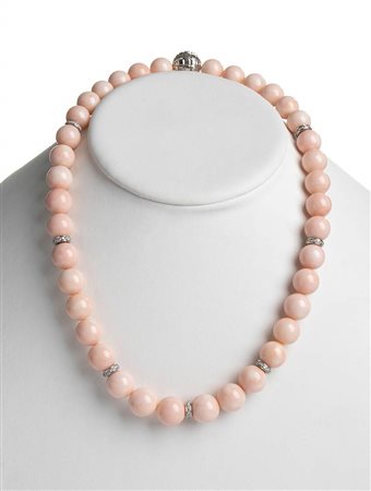 Collana in corallo Pelle d'angelo - Manifattura Guarracino, Torre del Greco   