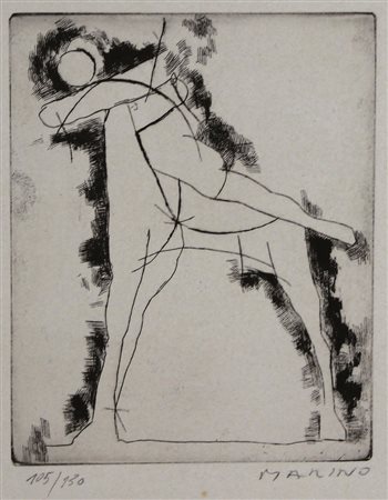 Marini Marino Vivacità, 1972 Acquaforte - puntasecca cm 50x35 es. 105/130,...