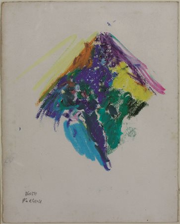 Forgioli Attilio Agosto pastello su carta applicata su cartone cm 37,5x29...