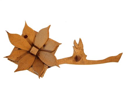 Ceroli Mario Il fiore, 1966 scultura in abete es.1/10, cm. 60x25x15 numerata...