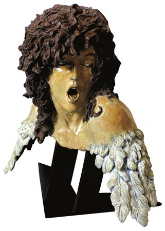 Perfetti Luciano Syrena bronzo a cera persa con metodo diretto (pezzo unico)...