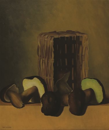 Celada Da Vigilio Ugo Natura morta olio su tavola cm. 59 x 48,5 firmato in...