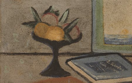 Emblema Salvatore Senza titolo, 1954 terre colorate e ceneri su tela di juta...