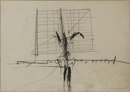 Scanavino Emilio Senza titolo, 1962 pastello su carta cm 35x50 firmato in...