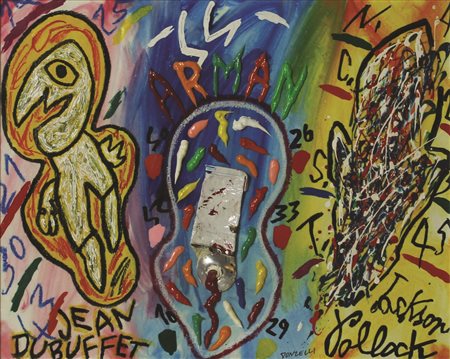 Donzelli Bruno Ormare tecnica mista su tela cm. 40x50 firmata in basso al...