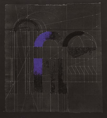 Valentini Walter Senza titolo, 1984 Tecnica mista su carta cm. 55,5x46...