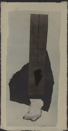 Santomaso Giuseppe Senza titolo, 1981 tecnica mista su carta cm. 30x16...