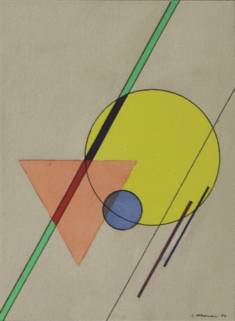 Veronesi Luigi Senza titolo, 1994 acquarello su carta cm 27x34 firmato e...