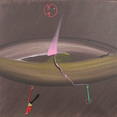 Dangelo Sergio Infinity promenade, 1985 olio su tela cm. 50x50 firmato e...