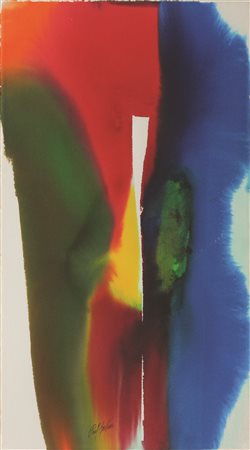 Jenkins Paul Phenomena tuning fork, 1986 acquarelllo su carta cm 75x57...