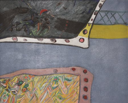 Marzulli Lino Giardino, 1970 olio su tela cm 70x90 firmata e datata in alto a...