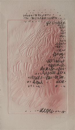 Ferrari Agostino Senza titolo, 1993 tecnica mista su carta cm 90x65 firmata e...