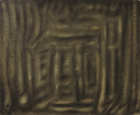 Pasotto Paolo Senza Titolo, 1961 olio su tavola cm 45x55 firmato e datato in...