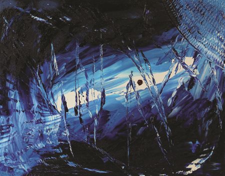 Magri Pier Domenico Solo scudo N. 16, 2008 olio su tela cm 70x100 firmato e...