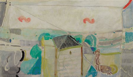 Fornari Mauro Paesaggio, 1993 olio su tavola cm. 30x50 firmato e datato in...