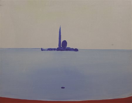 Guidi Virgilio S. Giorgio olio su tela cm 40x50 firmato in basso a destra,...