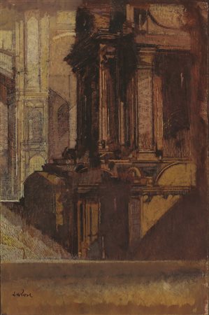 De Rosa Raffaele Senza titolo, 1990 tecnica mista su panforte cm 40x25...