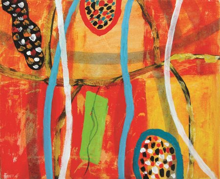 Moncada Ignazio Rappresentazione, 1968-2000 olio su tela cm 20x25,3 firmato,...