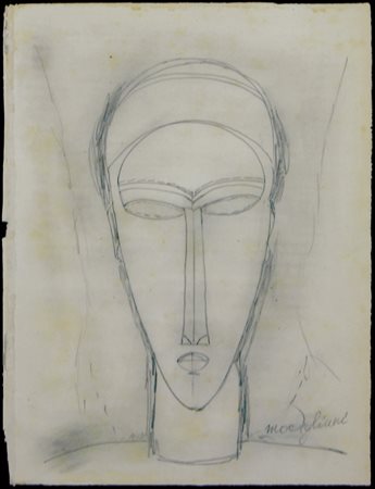 Modigliani Amedeo Cariatide, 1911 matita su carta cm. 29,3x20,1 firmato in...