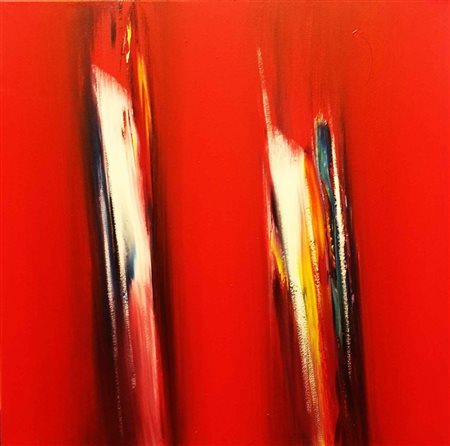 Finzi Ennio Senza titolo, 2003 Olio su tela cm. 30x30 firmato al retro,...