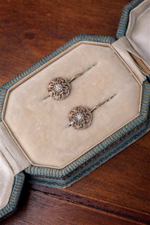 Orecchini in oro e diamante