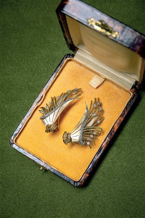 Orecchini in oro 18 Kt con diamanti