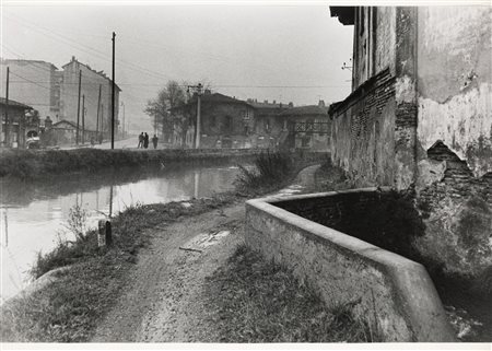 ENRICO CATTANEO (1933-2019) - La Martesana alla Cassina de Pomm, 1960