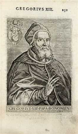 CAVALIERI, Giovanni Battista (1525-1601) - Effigies pontificum Romanorum cum eo