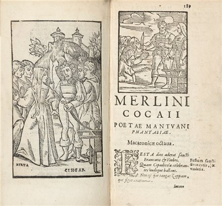 FOLENGO Teofilo (1491-1544) - Opus Merlinicocaii poetae mantuani macaronicorum.