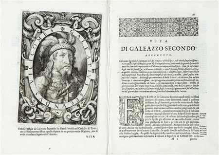 GIOVIO, Paolo (1483-1552) - Le vite dei dodici Visconti che signoreggiarono Mil