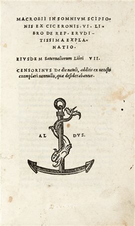MACROBIO (385-430) - In somnium Scipionis ex Ciceronis. VI. libro de rep. ervdi