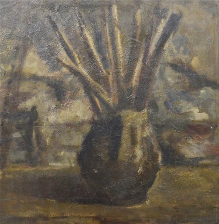 Mario Marcucci PENNELLI 1934 olio su tavola, cm 41,5x32,5 sul retro: firma e...