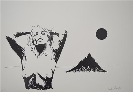 QUALCOSA RIMANE lito-offsett, cm ; es. 12/145 firma ed esemplare cartella...