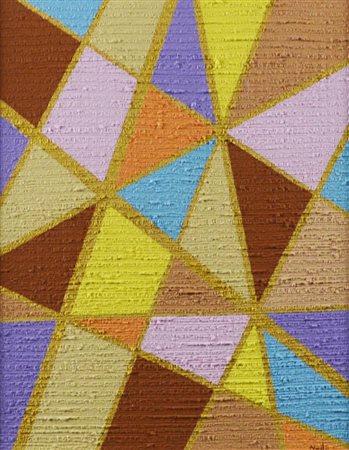 Pier Paolo Nudi COLORI MULTI VARIATI tecnica mista su tela, cm 50x40 firma...