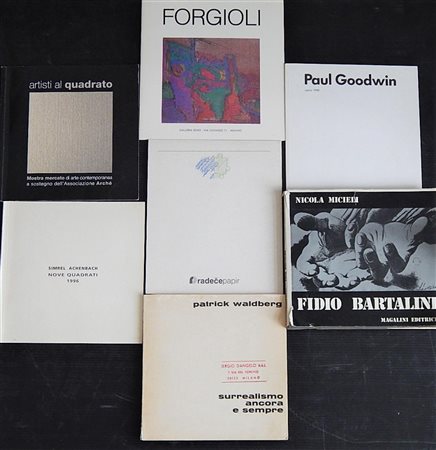 Lotto unico di cataloghi relativi ai seguenti artisti: Attilio Forgioli, Paul...